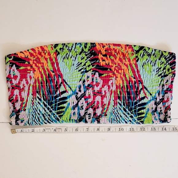 NWOT Tropical tube top - Picture 2 of 6